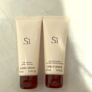 SI by Georgio armani shower gel and body lotion